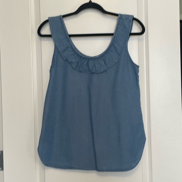 Gap Ruffle Chambray Tank - Picture 4 of 5